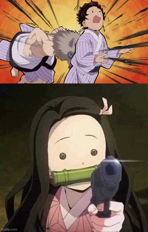 image tagged in demon slayer,nezuko nooooo | made w/ Imgflip meme maker