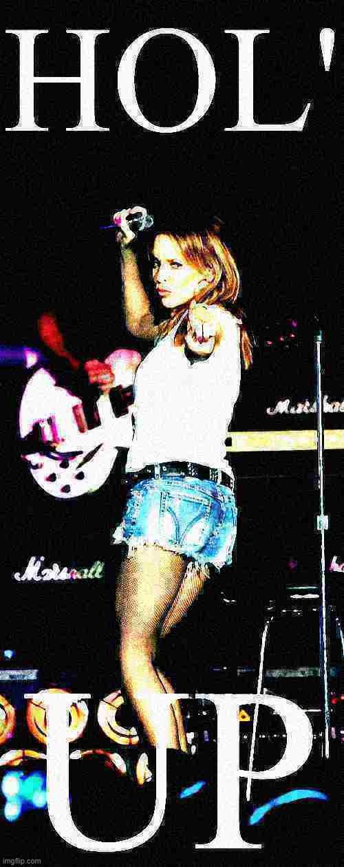 Kylie hol' up deep-fried 1 | image tagged in kylie hol' up deep-fried 1 | made w/ Imgflip meme maker