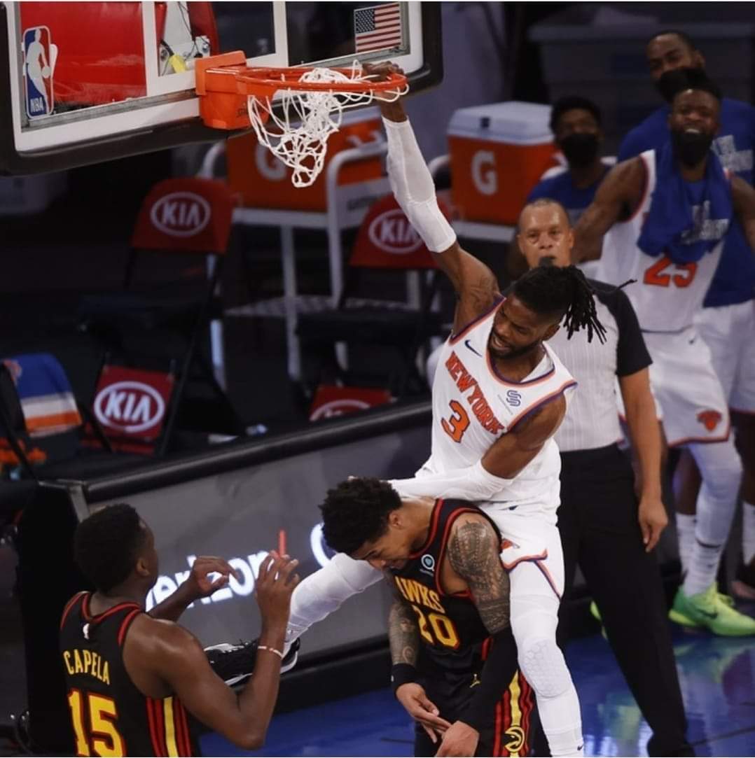 Nerlens Noel Dunks on Trey Young Blank Meme Template
