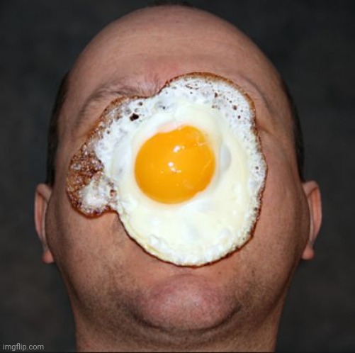 Egg on face | image tagged in egg on face | made w/ Imgflip meme maker