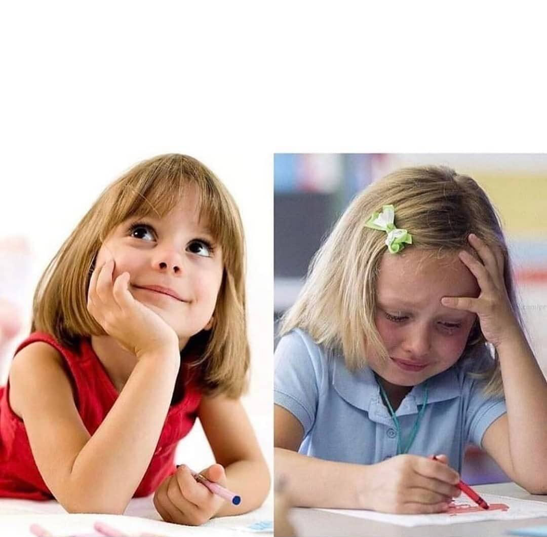 High Quality me thinking about x vs me doing x Blank Meme Template