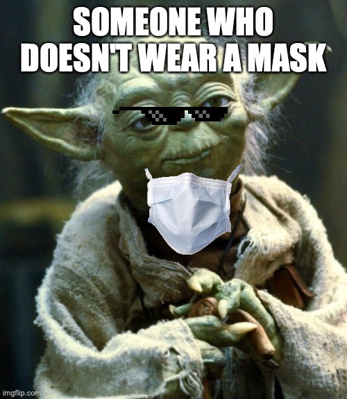 Star Wars Yoda Meme | SOMEONE WHO DOESN'T WEAR A MASK | image tagged in memes,star wars yoda | made w/ Imgflip meme maker