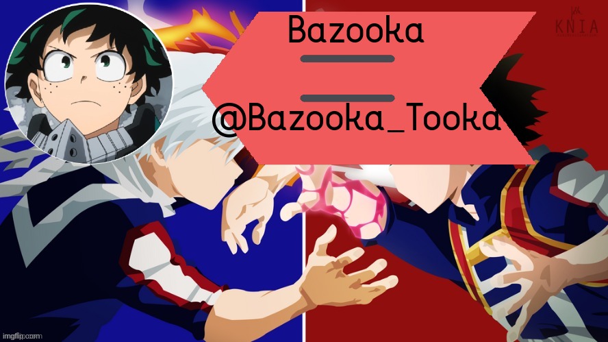 Bazooka's Deku vs. Todoroki template Blank Meme Template