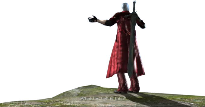 High Quality What the hell is this? - DMC4 Blank Meme Template