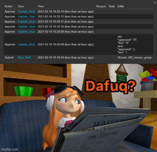 why | image tagged in meggy dafuq | made w/ Imgflip meme maker