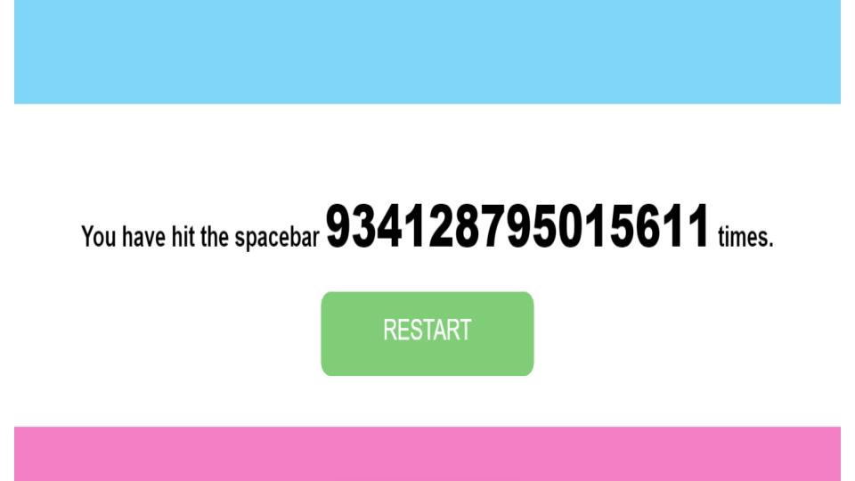 spam the spacebar game