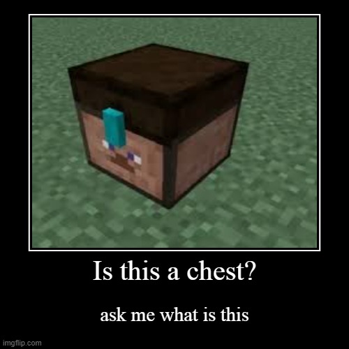 Is this a chest? | Is this a chest? | ask me what is this | image tagged in funny,demotivationals | made w/ Imgflip demotivational maker