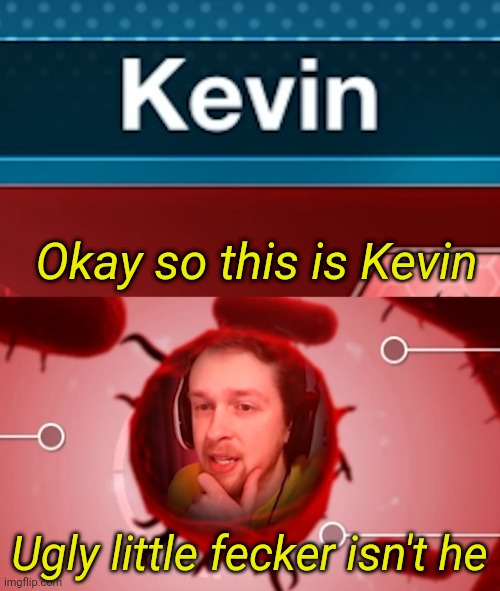 Okay so this is Kevin; Ugly little fecker isn't he | made w/ Imgflip meme maker