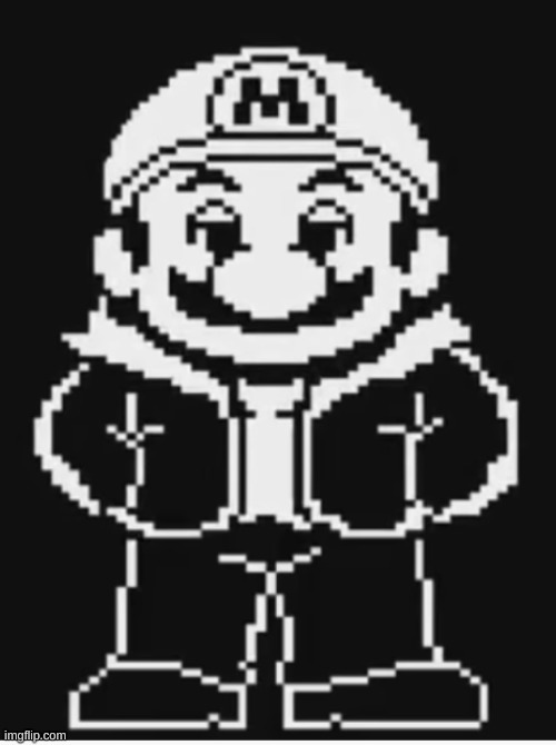 mario sans | image tagged in memes,funny,mario,sans,undertale | made w/ Imgflip meme maker