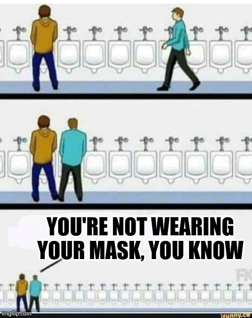 Maskhole | YOU'RE NOT WEARING YOUR MASK, YOU KNOW | image tagged in funny memes | made w/ Imgflip meme maker