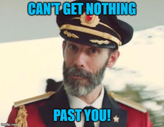 Captain Obvious | CAN'T GET NOTHING PAST YOU! | image tagged in captain obvious | made w/ Imgflip meme maker