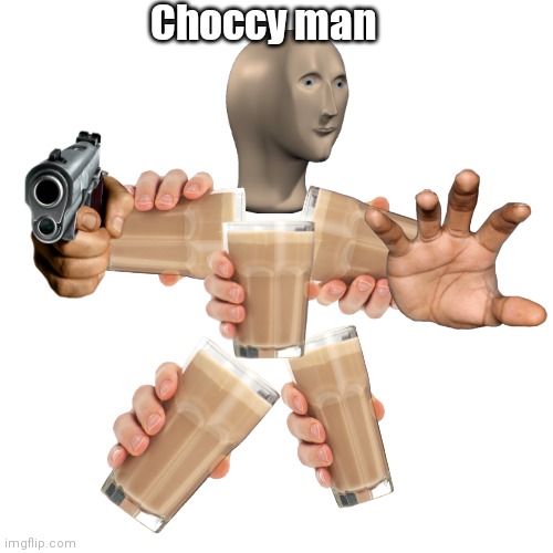 A NEW SUPERHERO HAS APEARED | Choccy man | image tagged in memes,blank transparent square,choccy milk,meme man,oh wow are you actually reading these tags,stop reading the tags | made w/ Imgflip meme maker