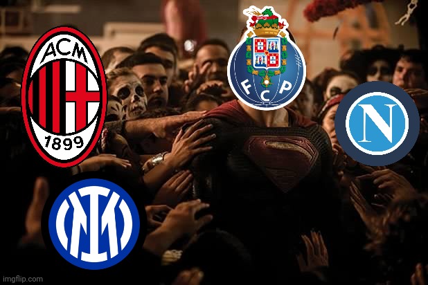 Before Porto vs Juventus (RuBentus) | image tagged in superman praised,memes,porto,juventus,champions league,funny | made w/ Imgflip meme maker