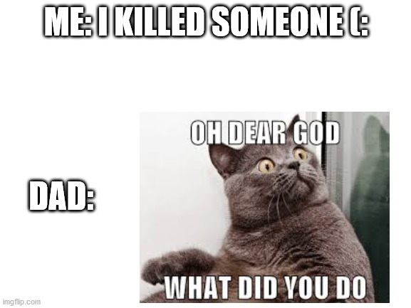 Me in a shooter game | ME: I KILLED SOMEONE (:; DAD: | image tagged in video games,shooter,meme | made w/ Imgflip meme maker