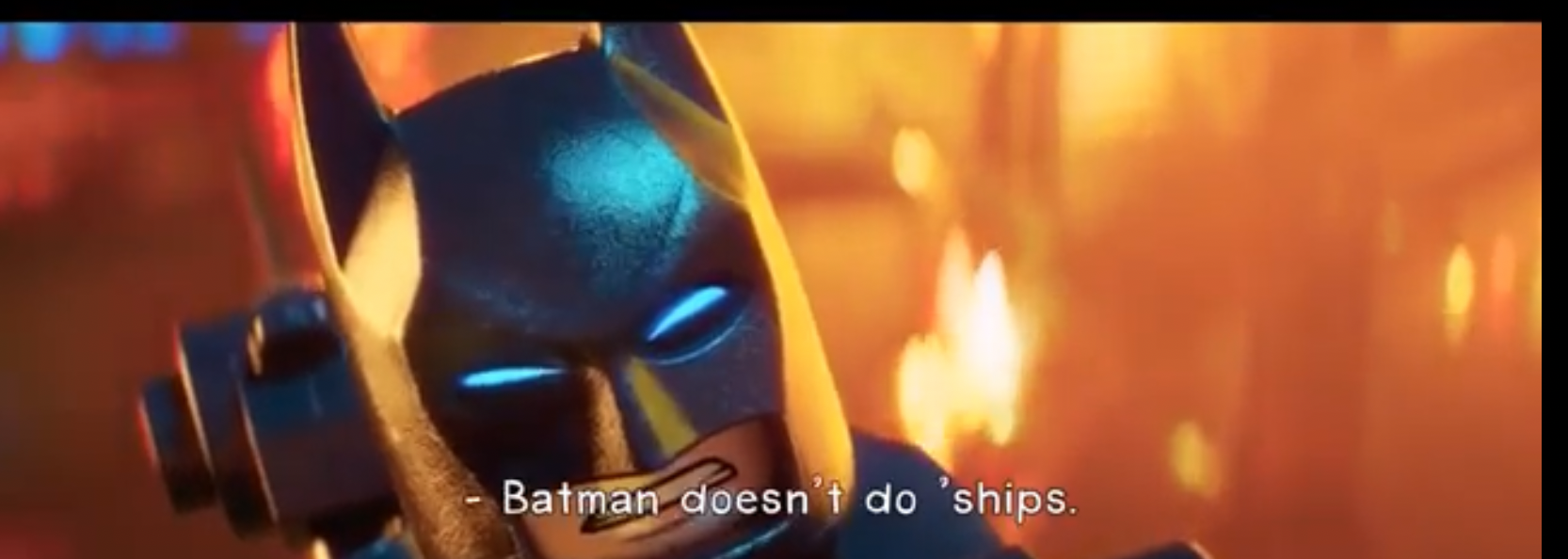 Batman doesnt do ships Blank Meme Template