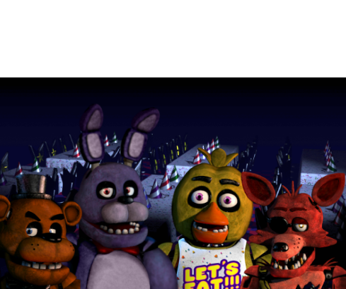 High Quality Me and the Boys FNaF Blank Meme Template