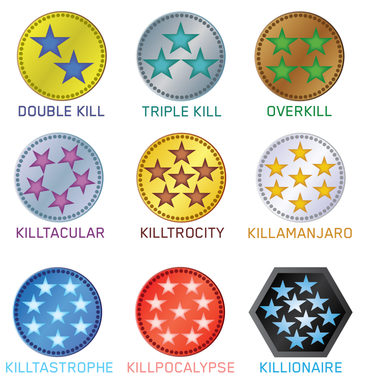 High Quality Halo multi kill medals Blank Meme Template