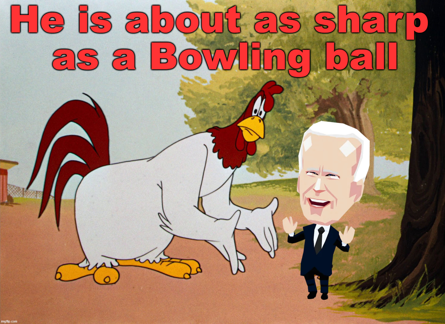 He is about as sharp 
as a Bowling ball | image tagged in conservatives | made w/ Imgflip meme maker