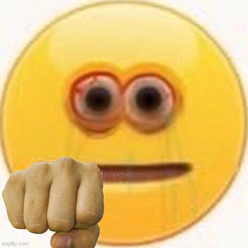 High Quality punching emoji Blank Meme Template