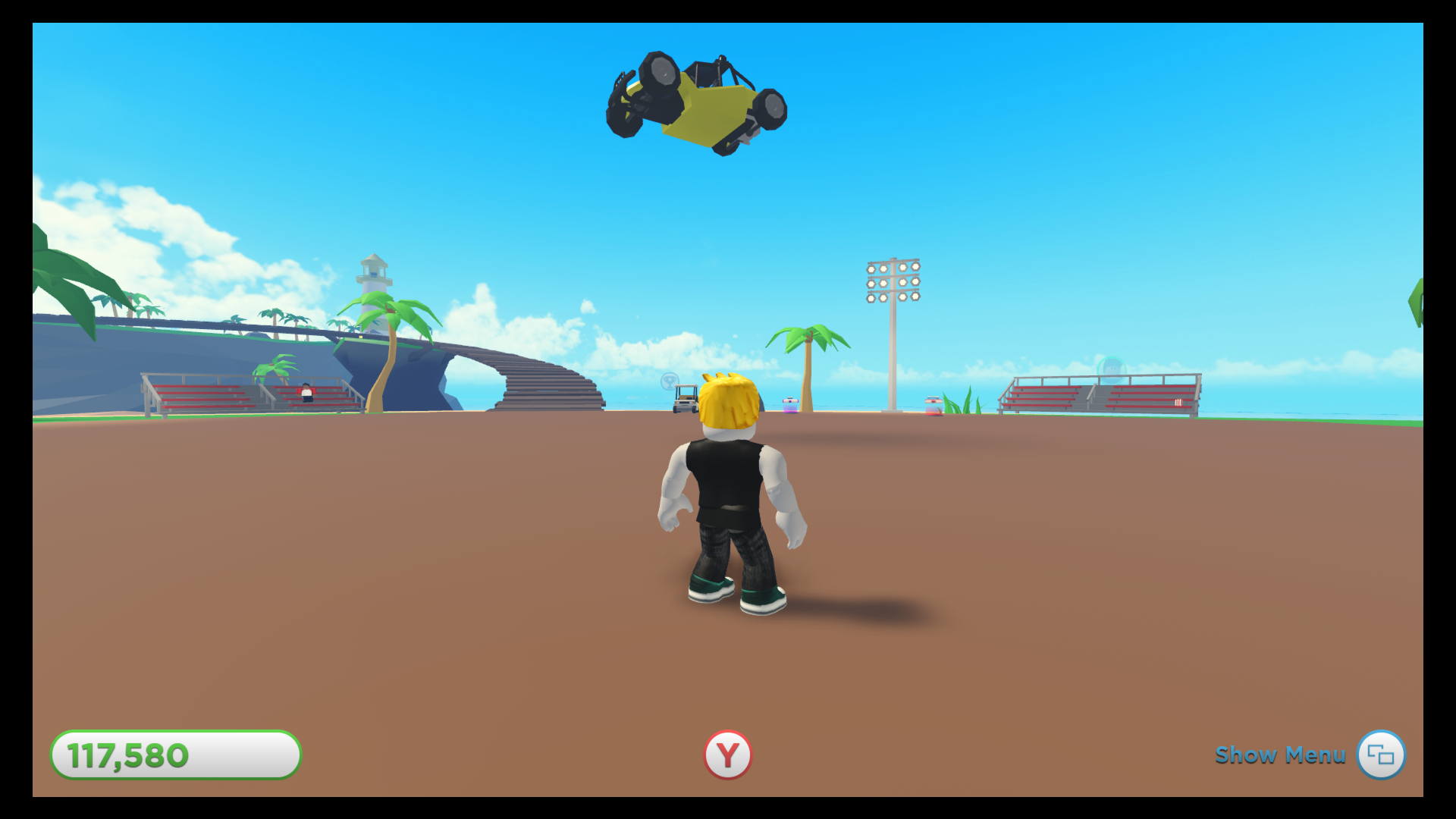 High Quality Roblox floating car Blank Meme Template