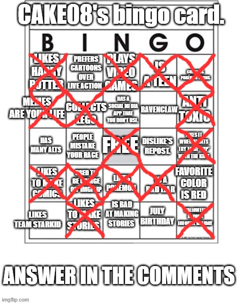 bingo | made w/ Imgflip meme maker