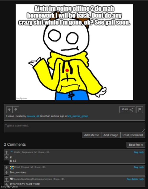 made w/ Imgflip meme maker