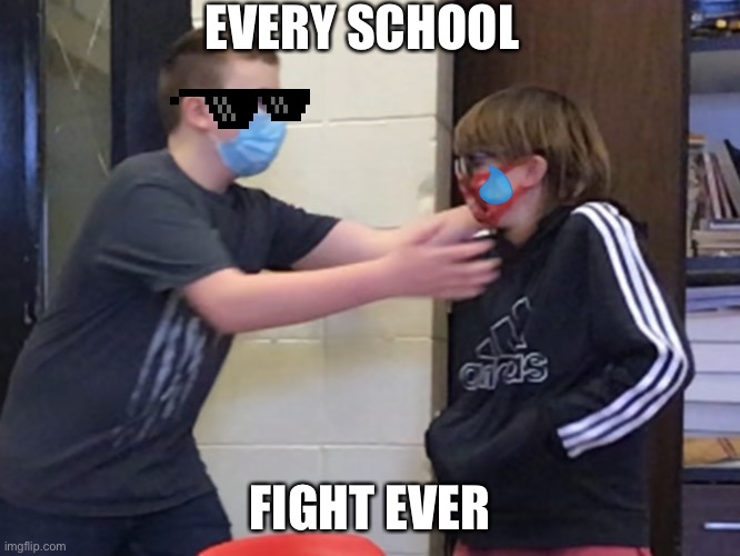 Bully | EVERY SCHOOL; FIGHT EVER | image tagged in bully,fight | made w/ Imgflip meme maker