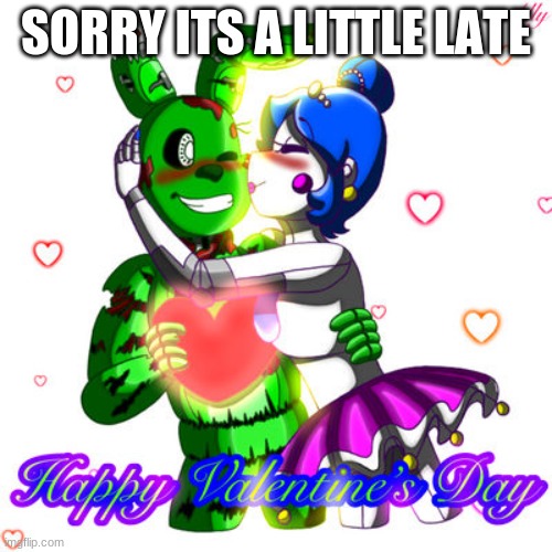 UwU | SORRY ITS A LITTLE LATE | image tagged in fnaf,ships | made w/ Imgflip meme maker