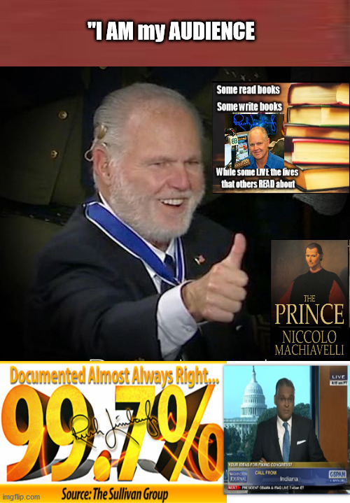 Rush LIMBAUGH almost always RIGHT | image tagged in sullivan group,truth,can't handle truth,liberalism,rush limbaugh | made w/ Imgflip meme maker