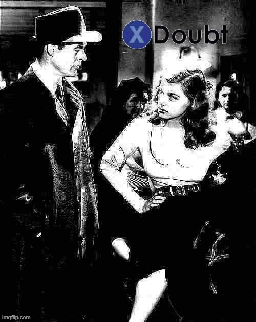 X Doubt Nita Talbot | image tagged in x doubt nita talbot with robert ryan deep-fried 1,doubt,la noire press x to doubt,reactions,reaction,deep fried | made w/ Imgflip meme maker