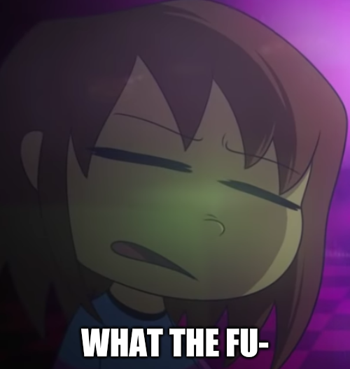 High Quality Frisk What The Fu- Blank Meme Template