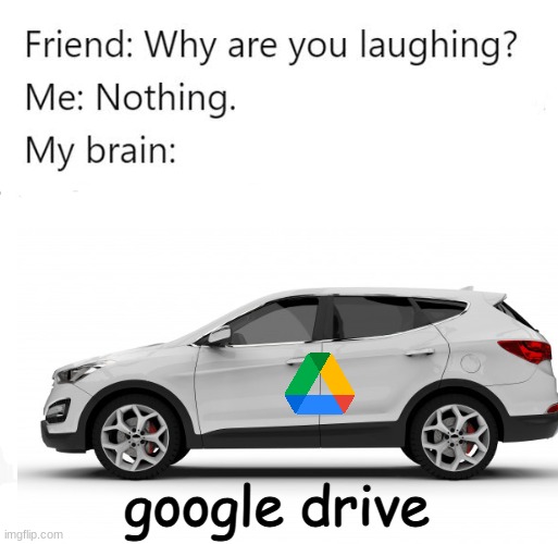 why did they have to change the drive logo, imma make a petition to bring back the old logo | google drive | image tagged in why are you laughing template | made w/ Imgflip meme maker
