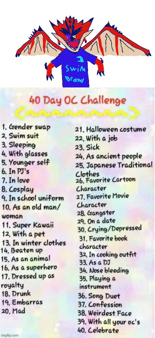40 day oc challenge day 2 sorry i skipped yesterday so i'm doing 2 and 3 today | image tagged in 40 day oc challenge | made w/ Imgflip meme maker