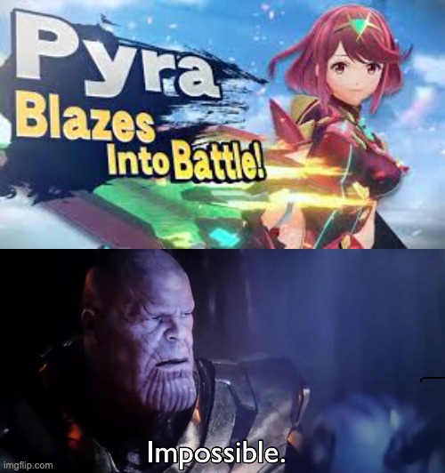 i was expecting someone better | image tagged in thanos impossible,super smash bros | made w/ Imgflip meme maker