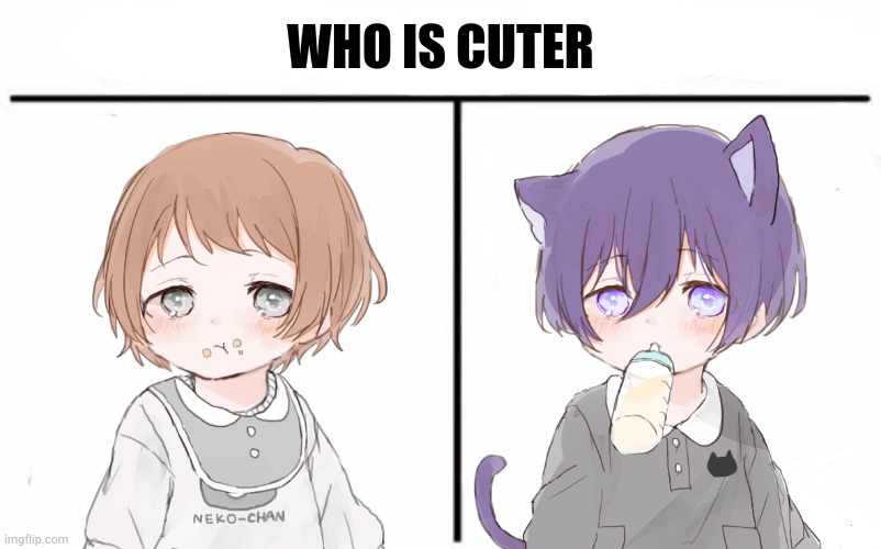 WHO IS CUTER | made w/ Imgflip meme maker