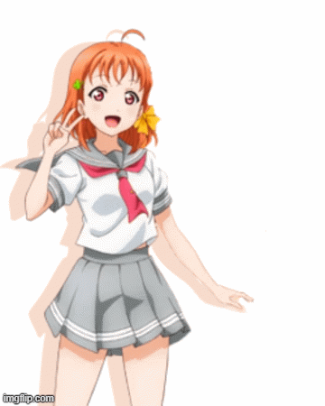 Chika Takami (Love Live!) | image tagged in gifs | made w/ Imgflip images-to-gif maker