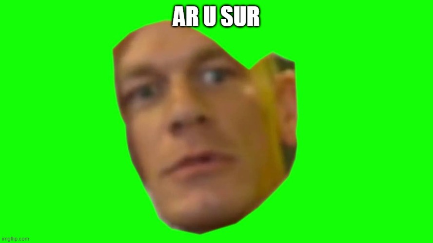 Are you sure about that? (Cena) | AR U SUR | image tagged in are you sure about that cena | made w/ Imgflip meme maker