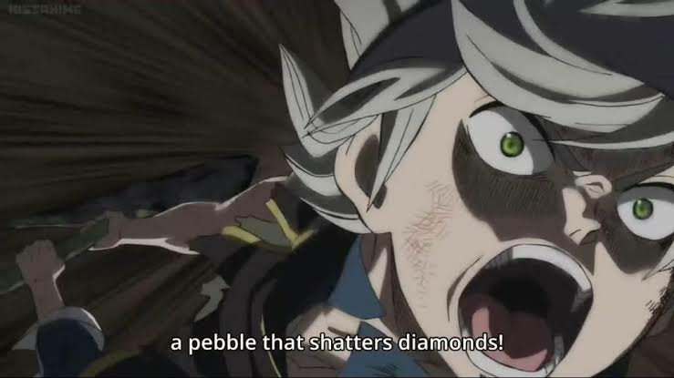 Black Clover Asta A pebble that shatters diamonds! Blank Meme Template