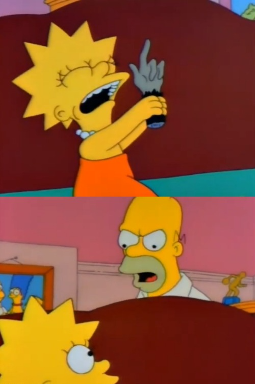 High Quality Lisa Simpson's "selfish" wish from Treehouse of Horror II Blank Meme Template