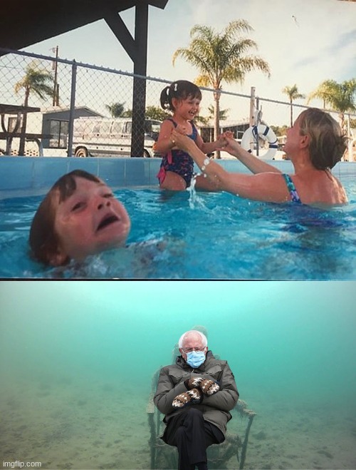 _^_ | image tagged in mother ignoring kid drowning in a pool | made w/ Imgflip meme maker