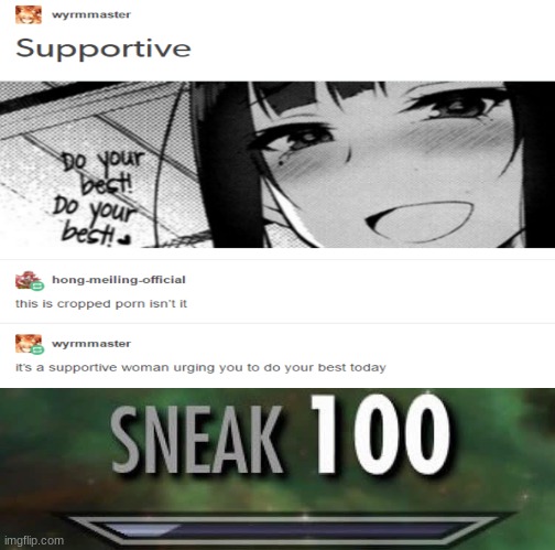 Sneaky | image tagged in anime,comment,sneak,100,memes,a | made w/ Imgflip meme maker