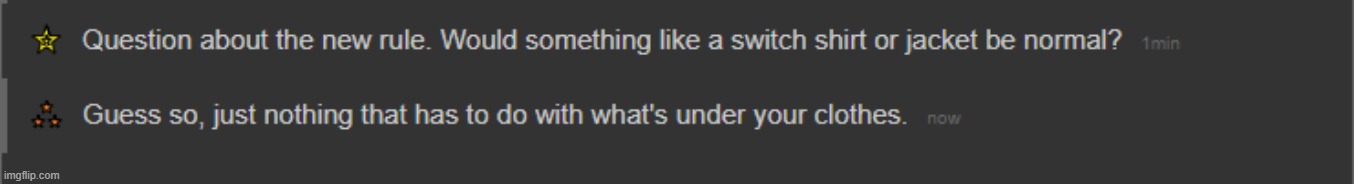 ok, new update to the rules | made w/ Imgflip meme maker