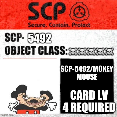 SCP Label Template: Keter - Imgflip