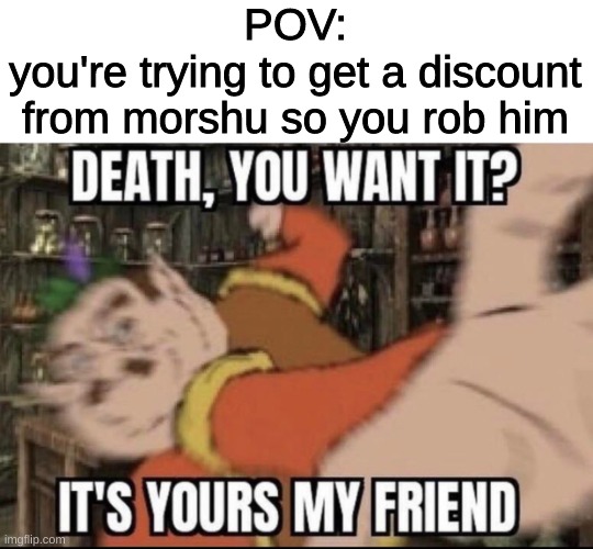 Morshu doesn't like discounts | POV:
you're trying to get a discount from morshu so you rob him | image tagged in legend of zelda,memes,morshu,funny,punch | made w/ Imgflip meme maker