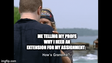 Trying to get an extension for my assignments be like - Imgflip