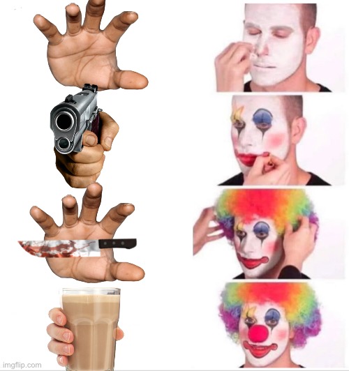 Clown Applying Makeup Meme | image tagged in memes,clown applying makeup | made w/ Imgflip meme maker