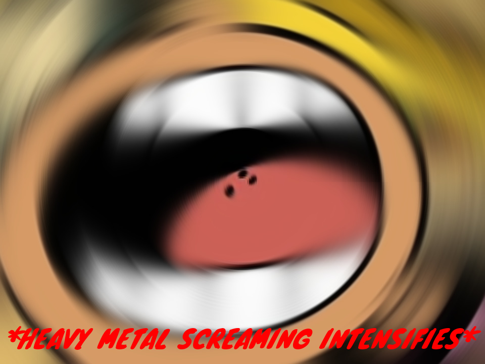 Heavy Metal screaming Intensifies Blank Meme Template