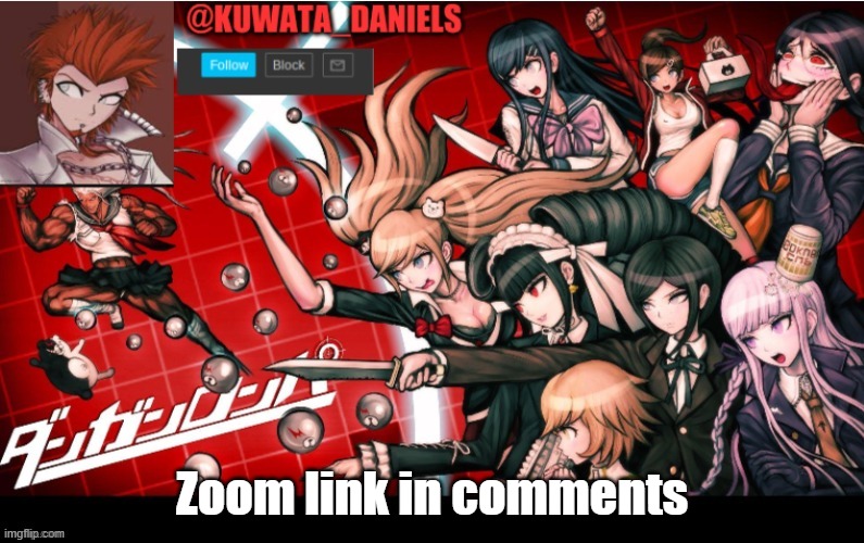 Zoom link in comments | made w/ Imgflip meme maker