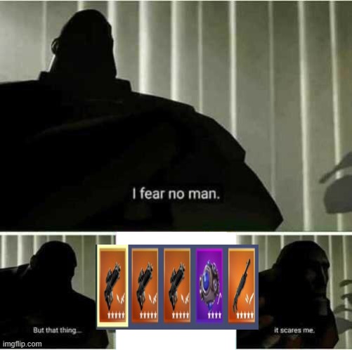it scares me | image tagged in i fear no man | made w/ Imgflip meme maker