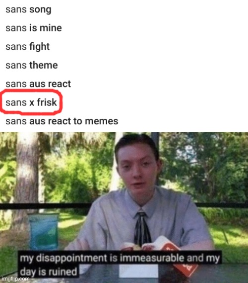 why | image tagged in memes,funny,sans,undertale,my dissapointment is immeasurable and my day is ruined,shipping | made w/ Imgflip meme maker